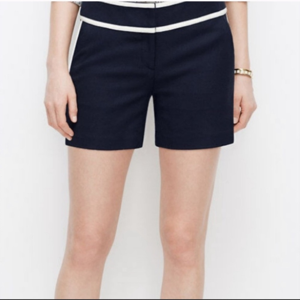 Ann Taylor Navy Trim City Shorts
